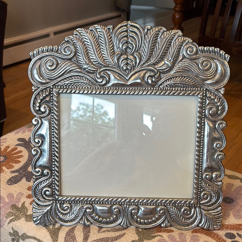 Vintage Ashleigh Manor Art Nouveau Style Cast Aluminum Picture Frame 8 x‎ 10